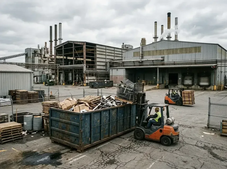 industrial-factory-scrap-conta-003 — frequently asked questions, Cheap Roll-off Dumpster Rentals in Michigan City, IN